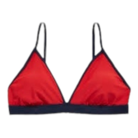 NWT! Old Navy Americana Two-Tone Red & Blue Triangle Bikini Top. Size Large. - Picture 8 of 8